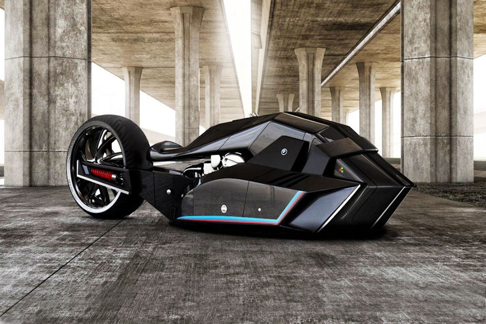 BMW's New Concept Motorcycle is Half Shark, Half Batmobile