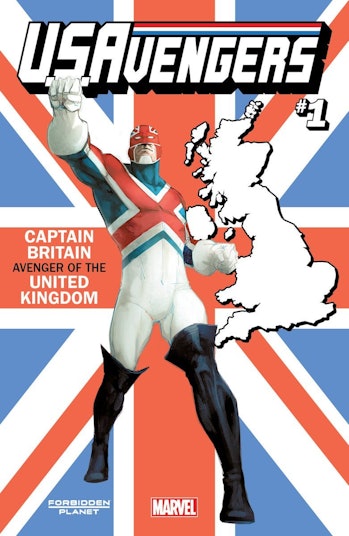 Captain Britain Variant Cover for Marvel Comics U.S. Avengers #1