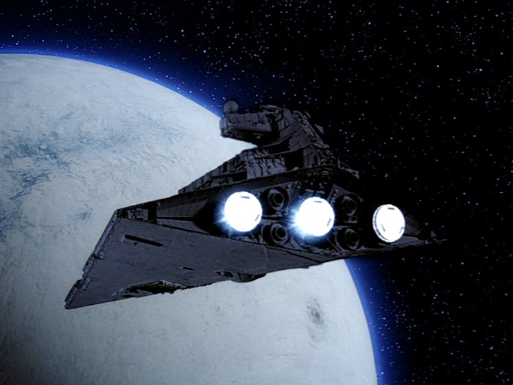 An Imperial Star Destroyer over Hoth