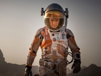 An insert from 'The Martian' movie with Matt Damon starring