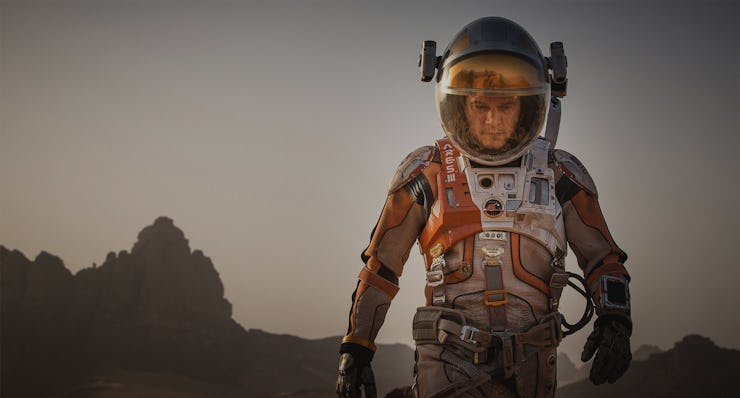 An insert from 'The Martian' movie with Matt Damon starring