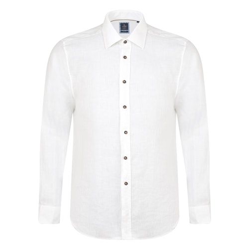 Irish Made - Ivory Linen Kilbeg Classic Fit Shirt
