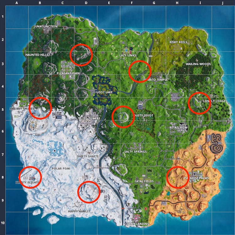 fortnite plane locations map