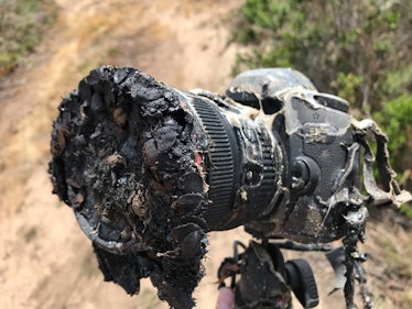 Bill Ingalls' camera after the Falcon 9 launch