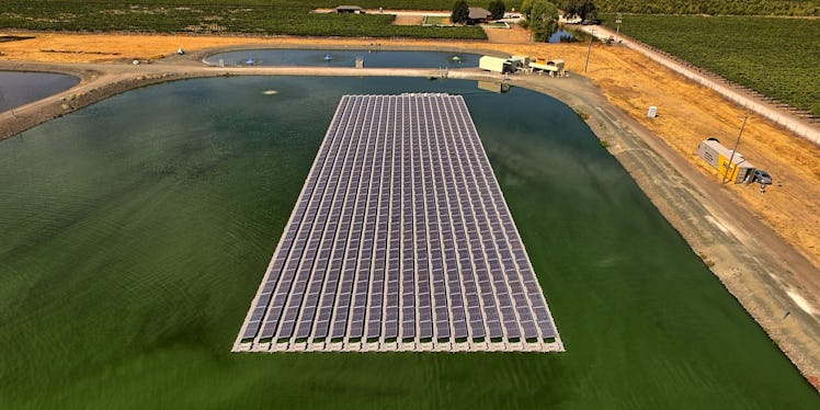 Floating solar array in Kelseyville, Califronia from Ciel & Terre