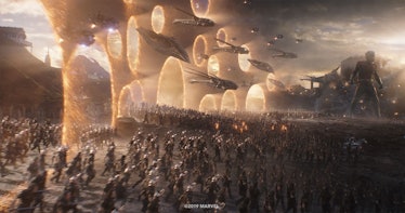 All of the Avengers assembling in 'Avengers: Endgame'
