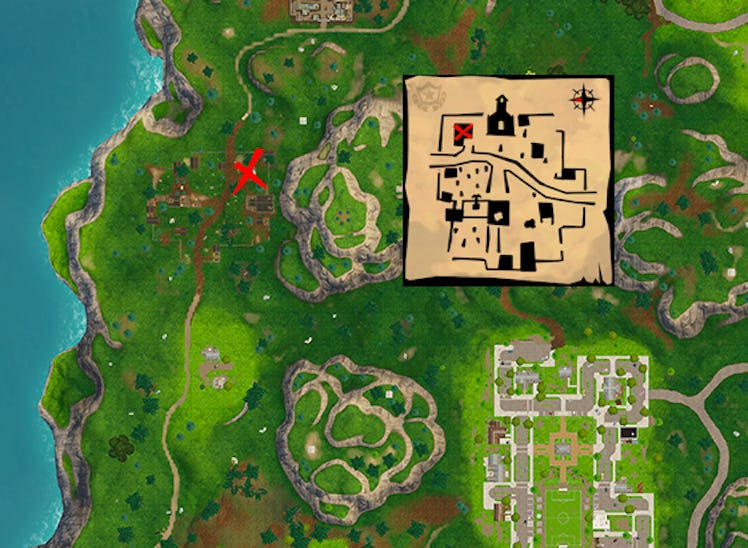 'Fortnite' Snobby Shores Treasure Map Season 5 Week 5