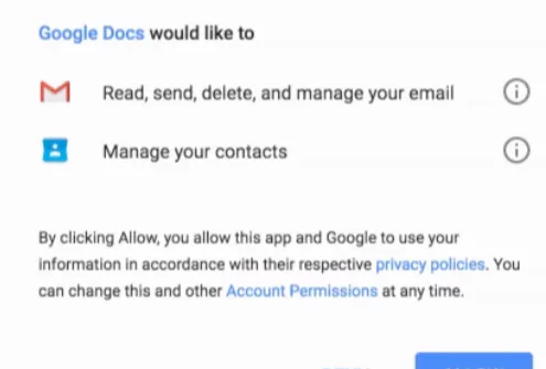 A Gmail Google Docs Phishing Scam is Sweeping the Web