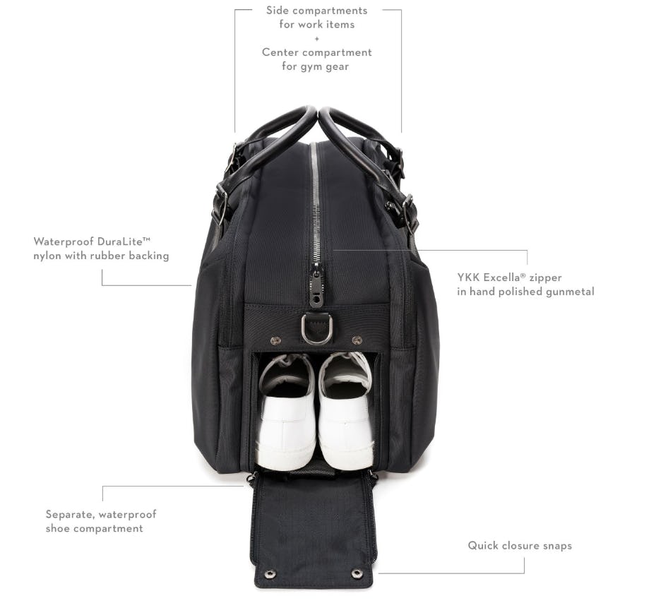 mens backpack with shoe compartment