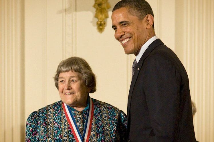 Yvonne Brill receiving  2010 National Medal of Science 