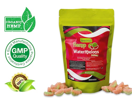 Living Green Hemp Watermelon Gummies