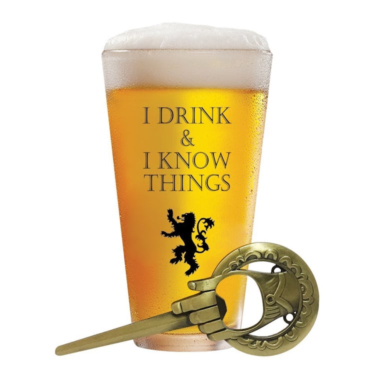 I Drink and I Know Things 17 oz Beer Glass