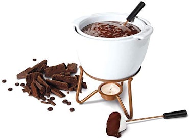 White chocolate fondue set