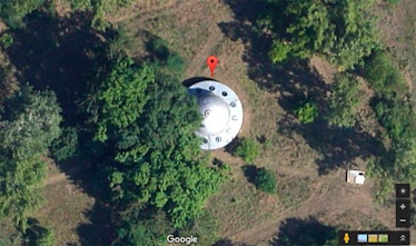 flying saucer google maps