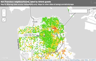 Barregi San Francisco Airbnb reviews data maps