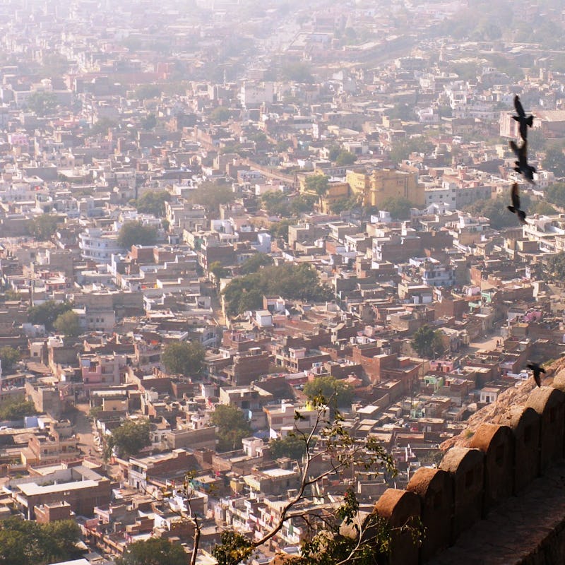 An aerial view of Jaipur