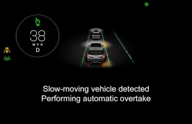 driverless car autonomous car system jaguar automatic overtake