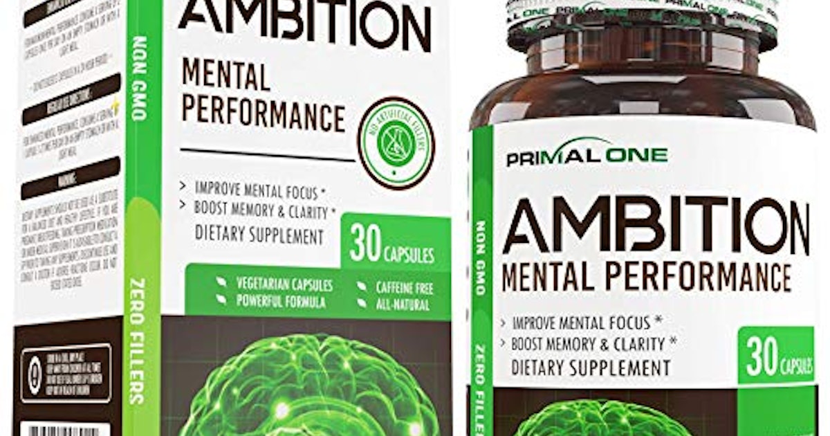 Brain Booster Supplement Label Template Design