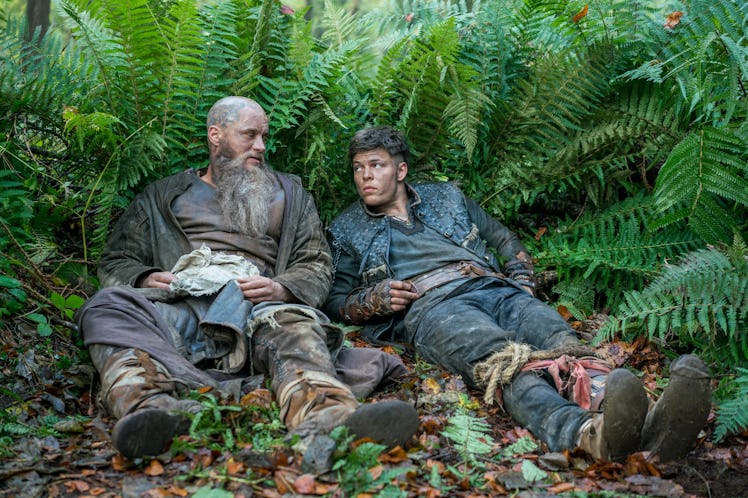 Travis Fimmel and Alex Hogh Andersen on Vikings 