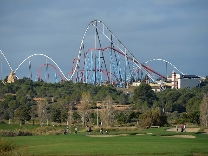 A rollercoaster as a representation of Bitcoins vast increase in value