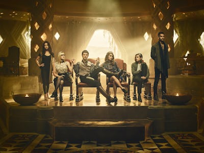 A poster with the full cast from the show "The Magicians" season 2