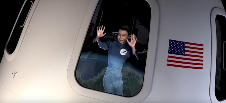 How Blue Origin imagines its space tourists.
