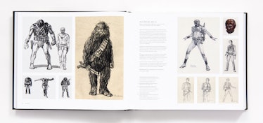 McQuarrie's early concept sketches for Chewbacca.