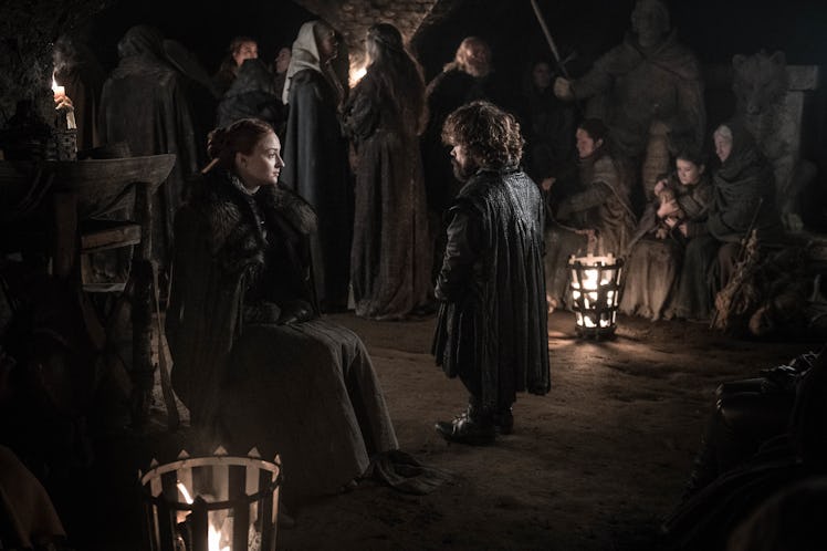  Sophie Turner and Peter Dinklage in Season 8, Episode 3 of 'Game of Thrones'.