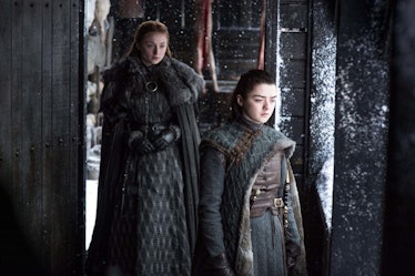 Maisie Williams and Sophie Turner in 'Game of Thrones' Season 7 episode 6, "Beyond the Wall"