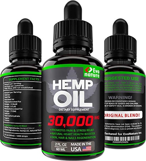 Evo Nture Hemp Oil 30000 MG - Extra Strength for BIO-Efficacy