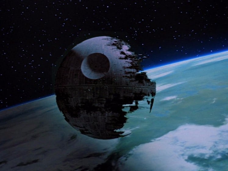 The second Death Star above Endor