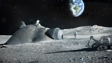 lunar habitat rendering