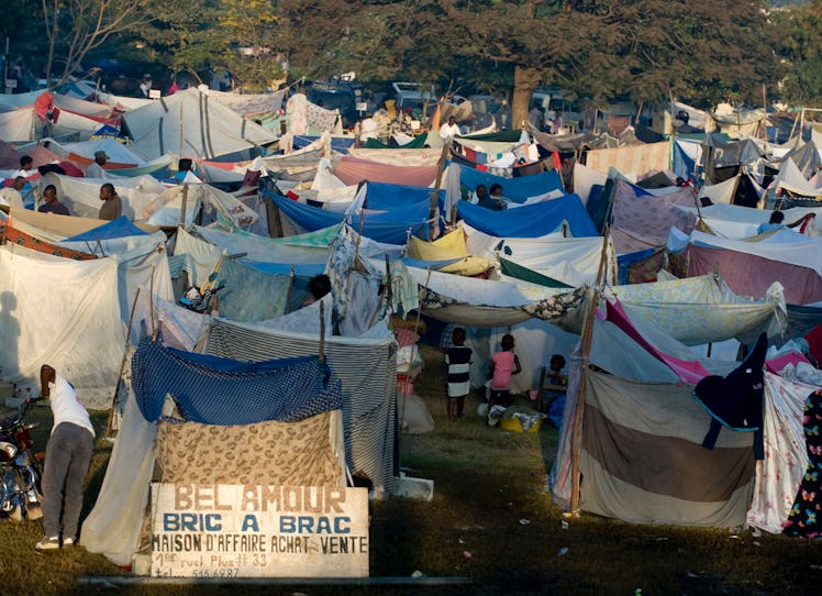 Haiti earthquake shelters 