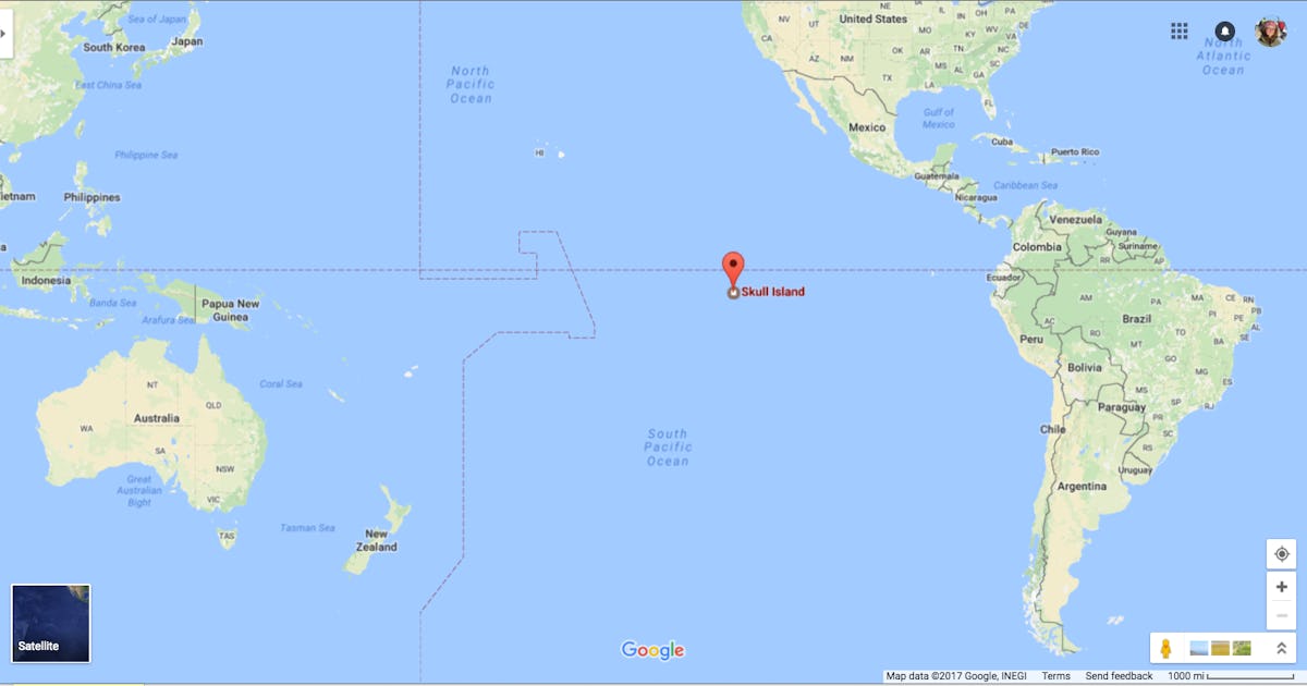 На картах Google появился остров из "Конга" - Афиша Daily