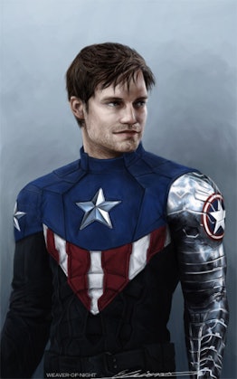 Fans are already excited to see Bucky take up Cap's shield.