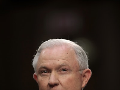A portrait of Attorney General Jeff Sessions 