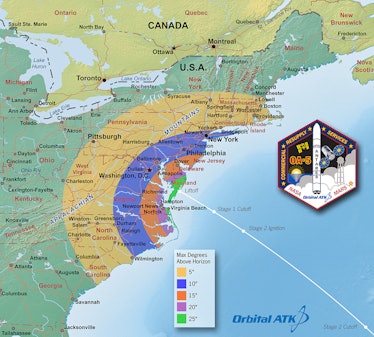 If the skies are clear, the launch will be visible for much of the east coast. 