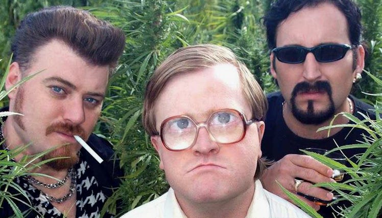 'Trailer Park Boys' where three main actors are posing for the picture