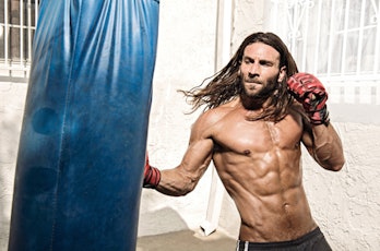 Zach McGowan in a Muscle and Fitness photo shoot 