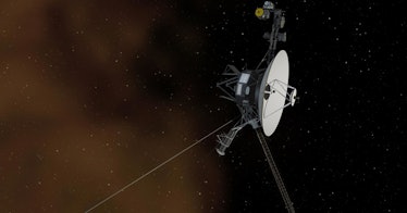 Voyager 2 travelling through interstellar space