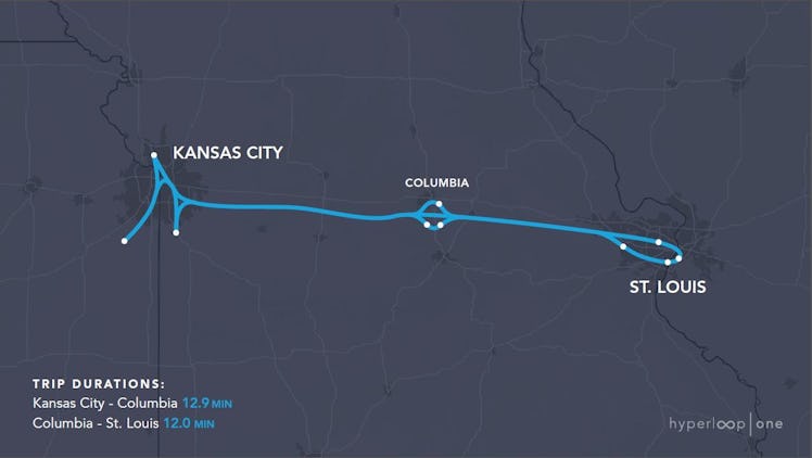 Here are the 11 Proposed Hyperloop One Routes in the U.S.