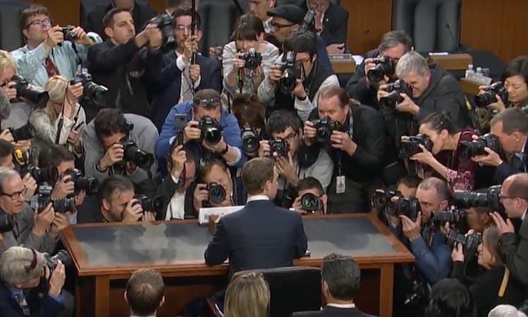 Mark Zuckerberg following his April congressional testimony.