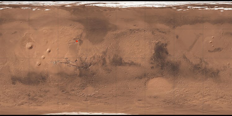 mars map lobo vallis