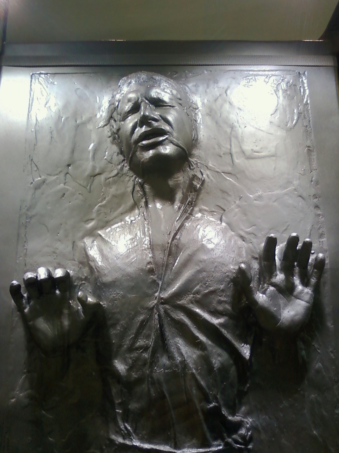 your face frozen in carbonite