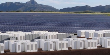The Tesla Powerpack as shown in this company rendering.
