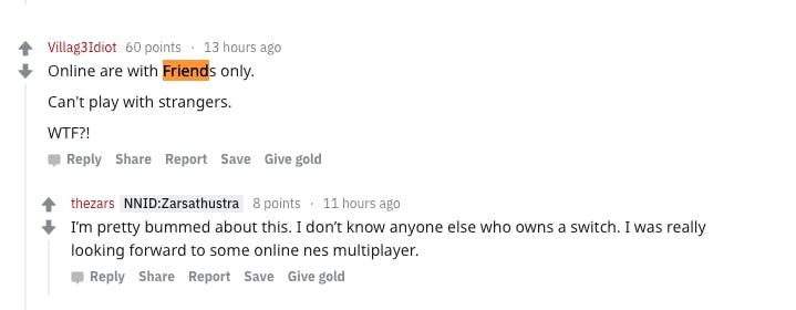 nintendo switch online reddit