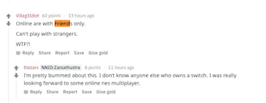 Nintendo Switch Online Early Reviews Gamers Not Impressed by Its