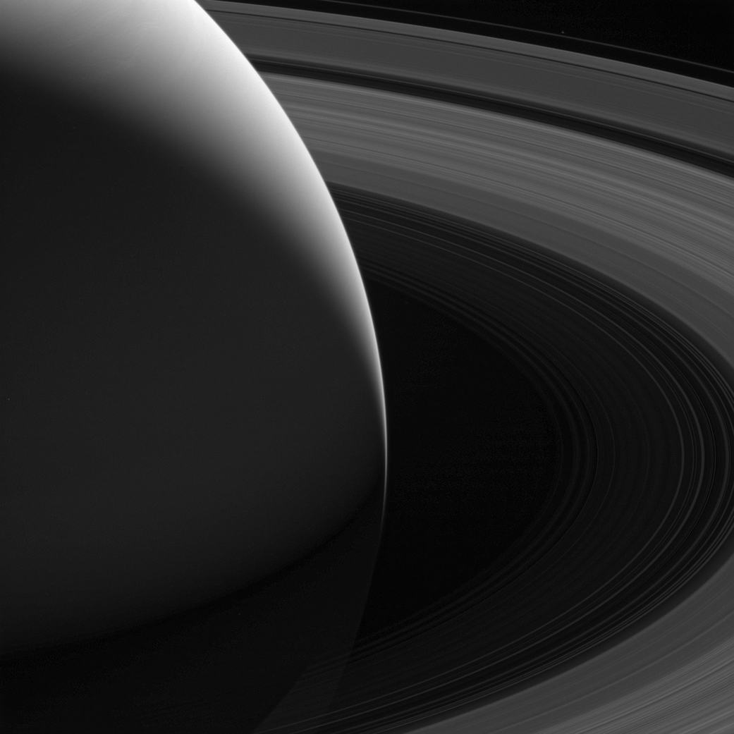 NASA Image Captures Saturn's B Ring Ice Peaks In Stunning Detail