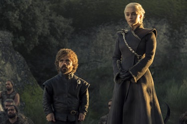 Tyrion (Peter Dinklage) and Daenerys (Emilia Clarke) on 'Game of Thrones)