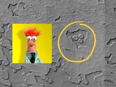 Muppets face found in space